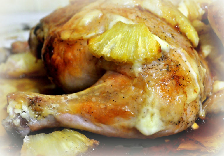 Рецепт с фото «Курица с ананасом».