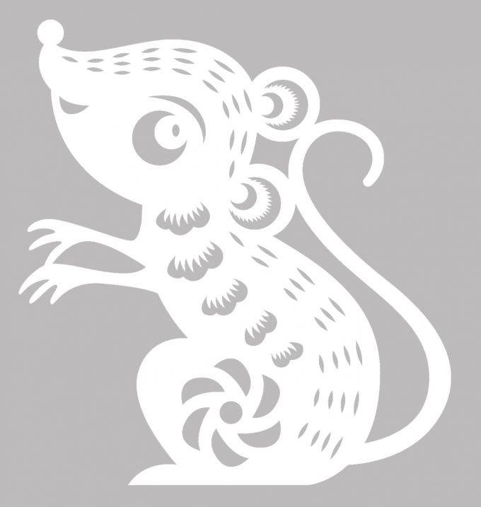 Шаблоны с символом года 2020 - Крысой и Мышками