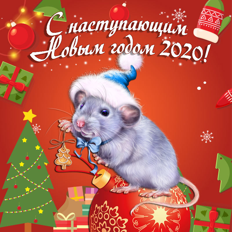 Красивые новогодние поздравления в год Крысы 2020