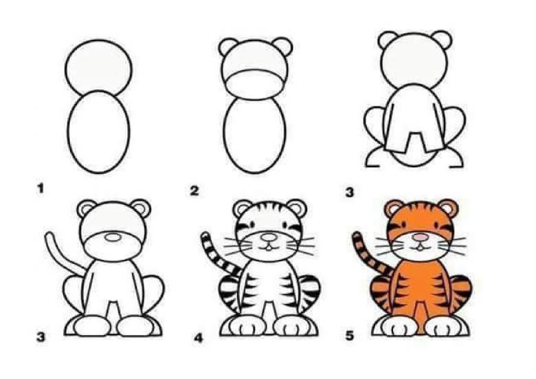 Как нарисовать Тигра 