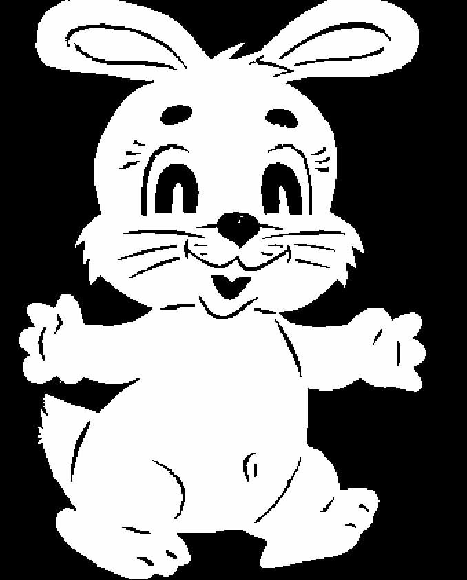Символ 2023 года – Кролик трафареты
